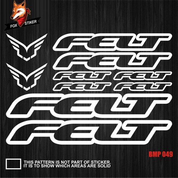Bicycle Frame Decal Stickers  FELT-01